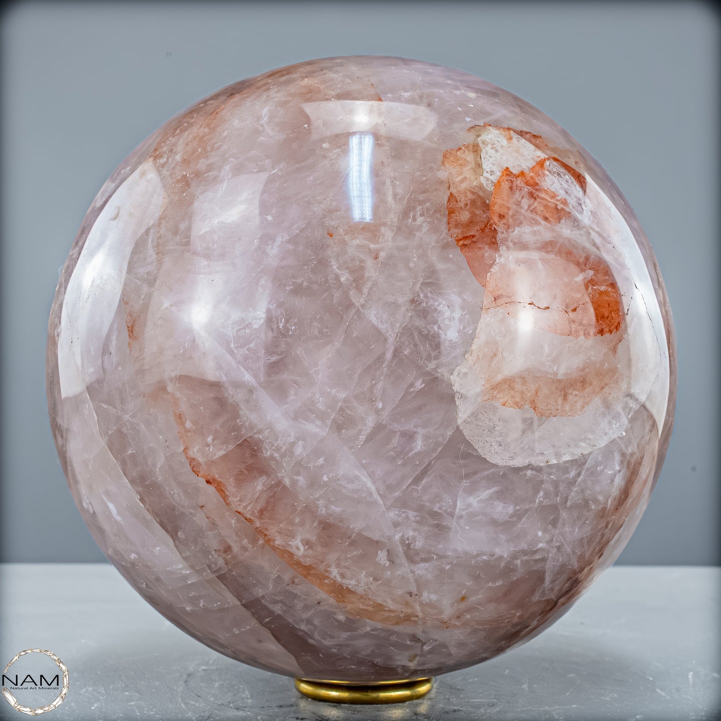 Natürliche Rote Feuerquarz Kristall-Kugel - 8831,42 g