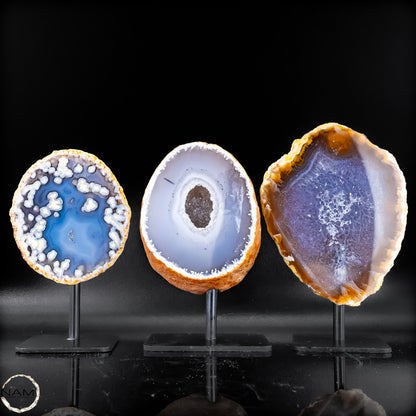 Achat-Geoden auf Ständer –  860,68g