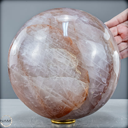 Natürliche Rote Feuerquarz Kristall-Kugel - 8831,42 g