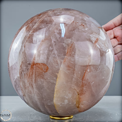 Natürliche Rote Feuerquarz Kristall-Kugel - 8831,42 g