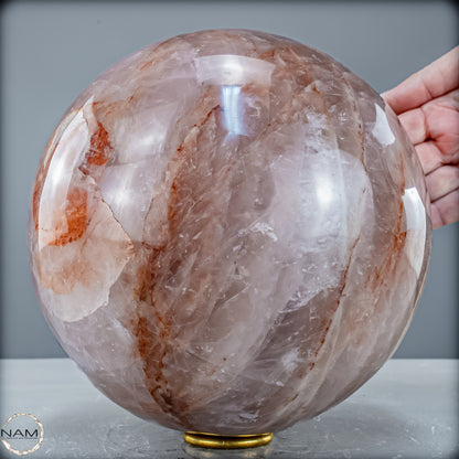 Natürliche Rote Feuerquarz Kristall-Kugel - 8831,42 g