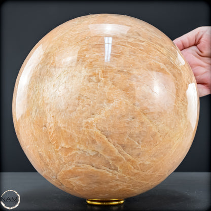 Natürlicher Pfirsich-Mondstein Kristall-Kugel - 11582,13 g