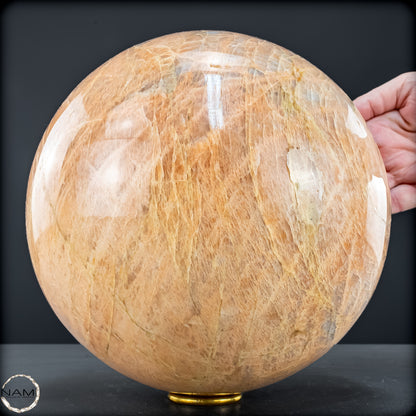 Natürlicher Pfirsich-Mondstein Kristall-Kugel - 11582,13 g