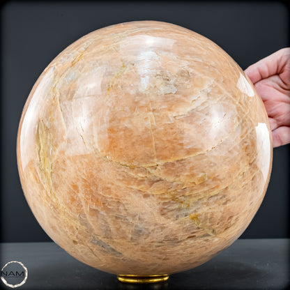 Natürlicher Pfirsich-Mondstein Kristall-Kugel - 11582,13 g