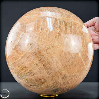 Natürlicher Pfirsich-Mondstein Kristall-Kugel - 11582,13 g