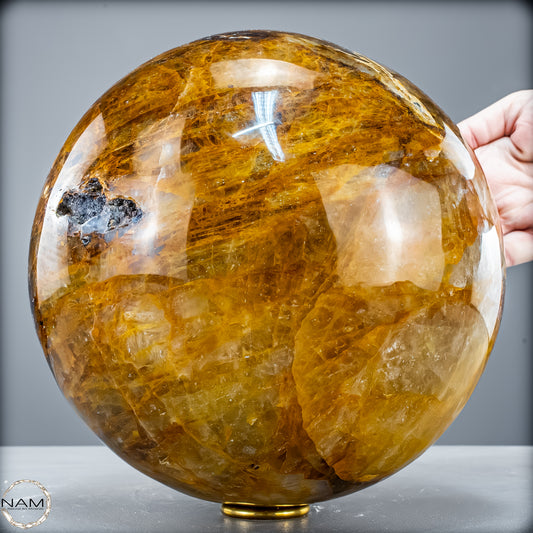 Große Natürliche Quarz Kristall-Kugel "Golden Healer" - 15461,52 g