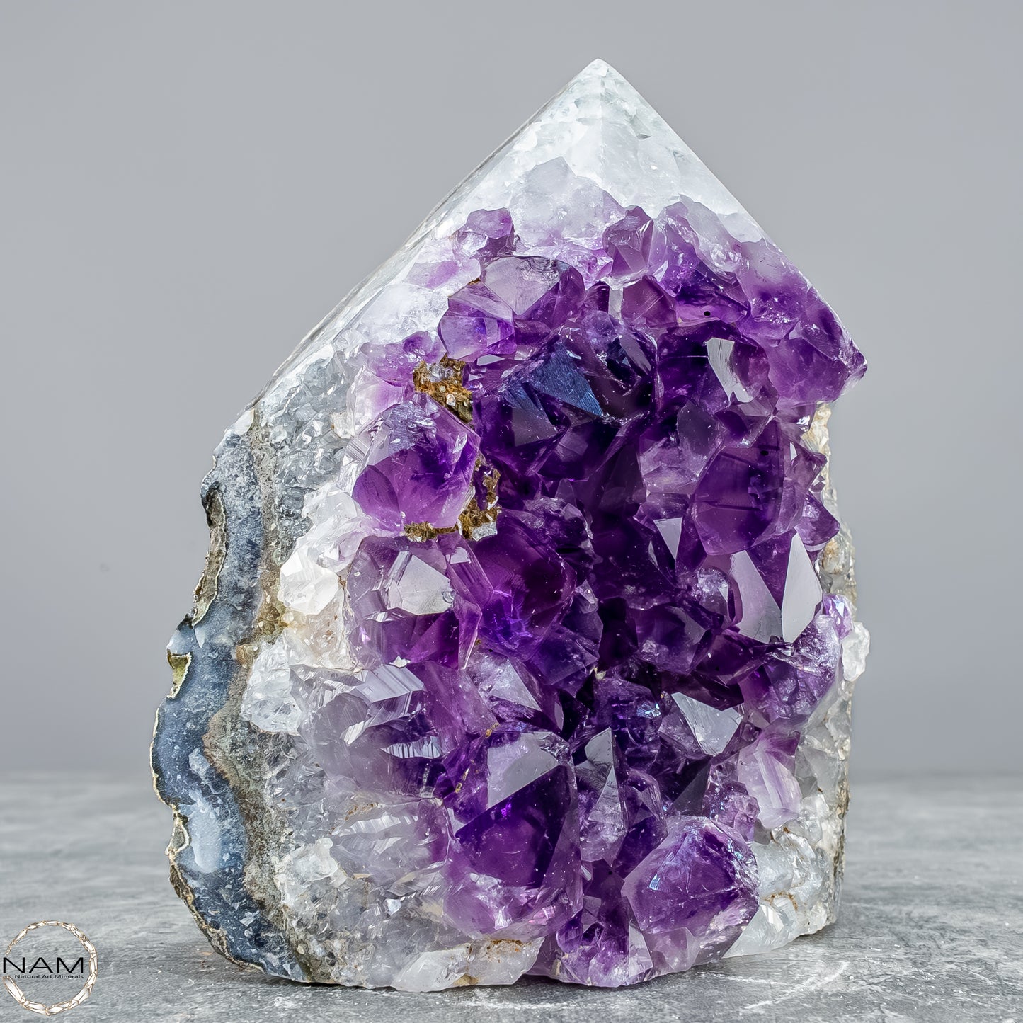 Natürliche Amethyst-Kristall Druse/Spitze - 891,16g