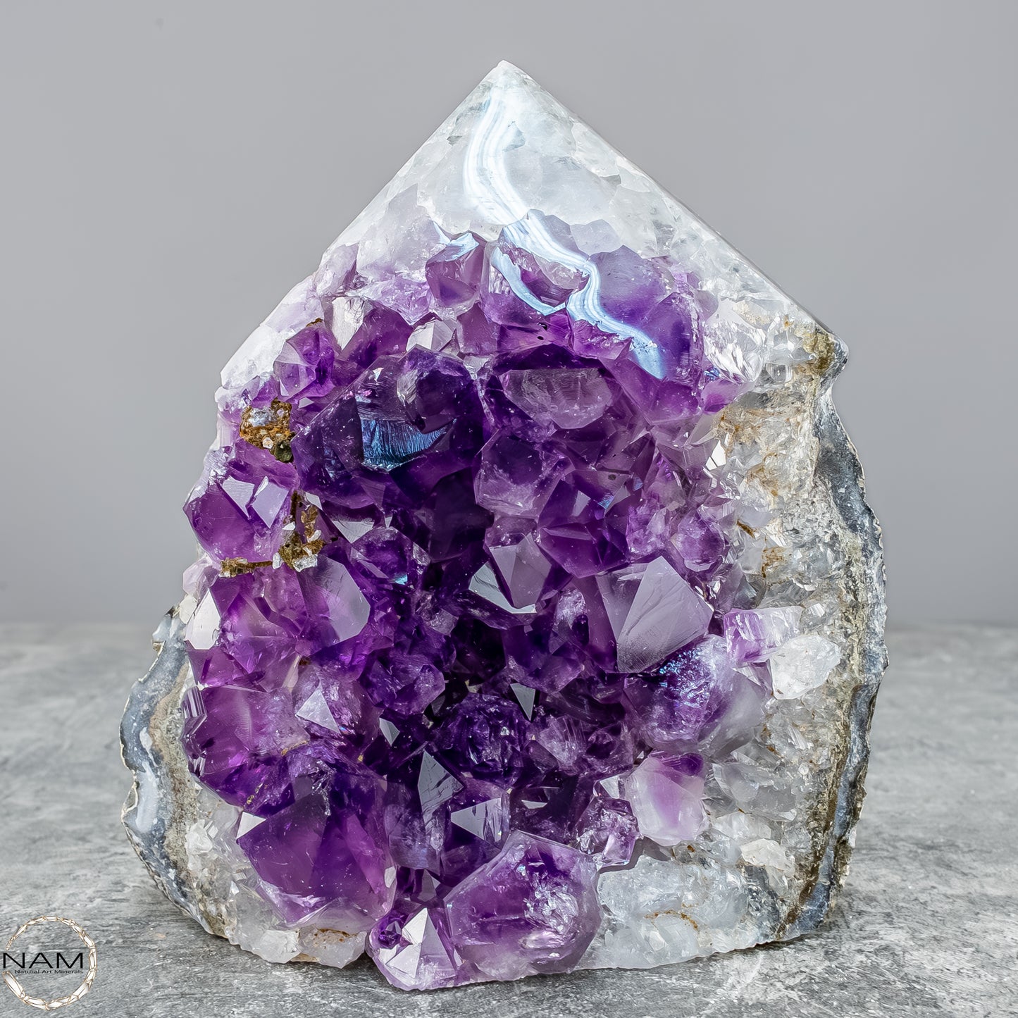 Natürliche Amethyst-Kristall Druse/Spitze - 891,16g