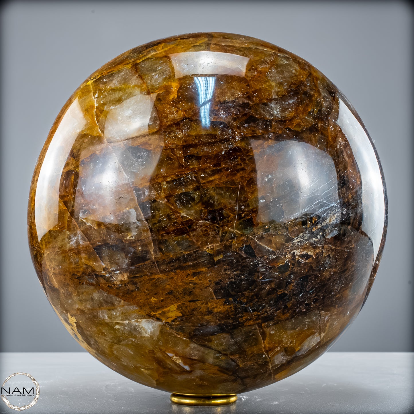 Große Natürliche Quarz Kristall-Kugel "Golden Healer" - 15461,52 g