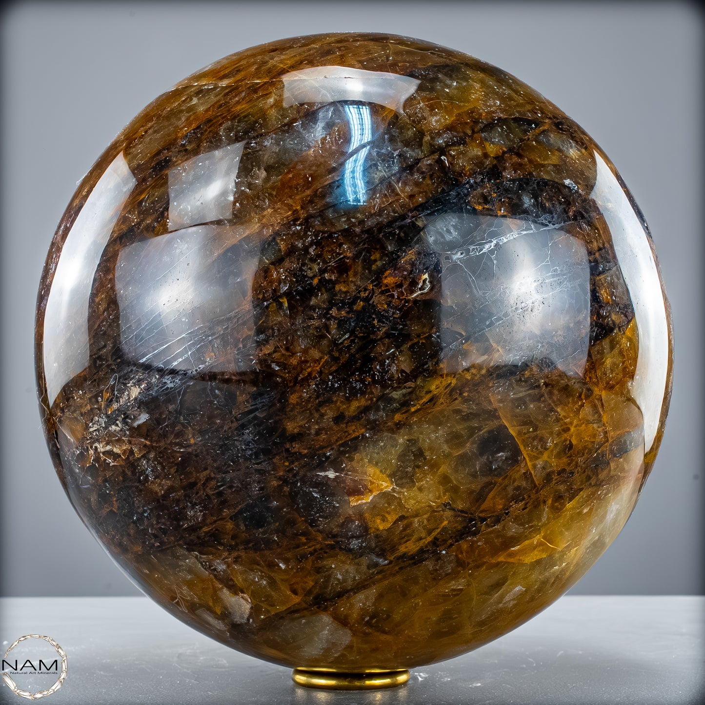 Große Natürliche Quarz Kristall-Kugel "Golden Healer" - 15461,52 g