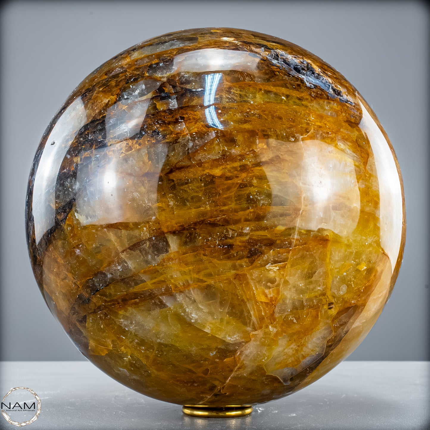 Große Natürliche Quarz Kristall-Kugel "Golden Healer" - 15461,52 g