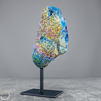 Kristall-Aura-Amethyst auf Ständer – 667,44g