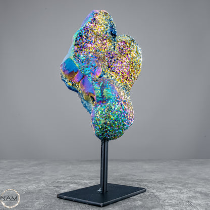 Kristall-Aura-Amethyst auf Ständer – 667,44g