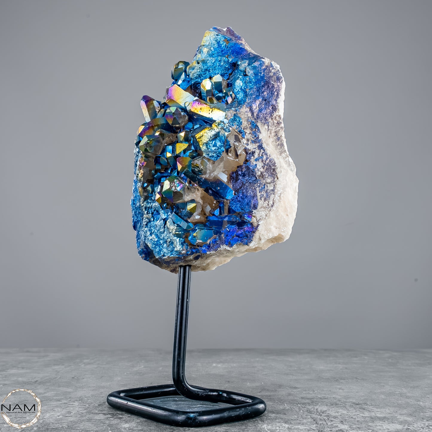 Kristall-Aura-Amethyst auf Ständer – 692,17g