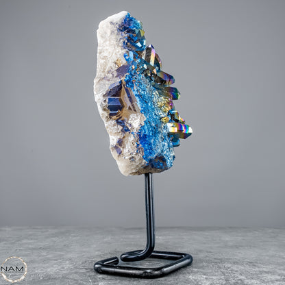 Kristall-Aura-Amethyst auf Ständer – 692,17g