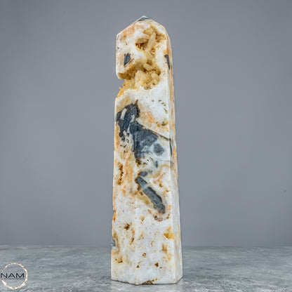 Natürlicher Achat-Kristall Obelisk aus Indonesien, selten - 1214,61g