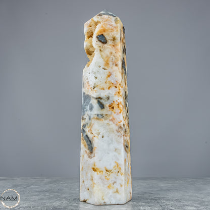 Natürlicher Achat-Kristall Obelisk aus Indonesien, selten - 1214,61g