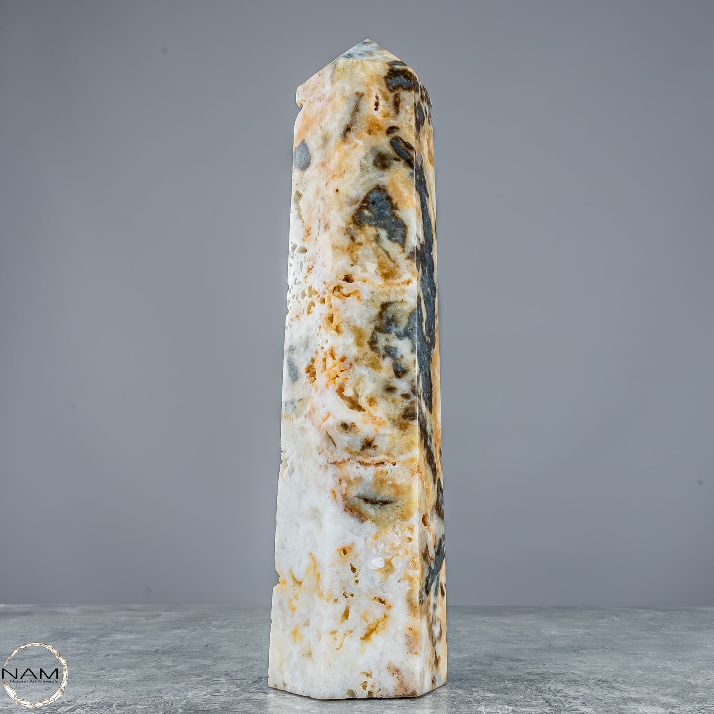 Natürlicher Achat-Kristall Obelisk aus Indonesien, selten - 1214,61g