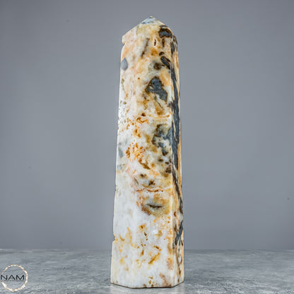 Natürlicher Achat-Kristall Obelisk aus Indonesien, selten - 1214,61g