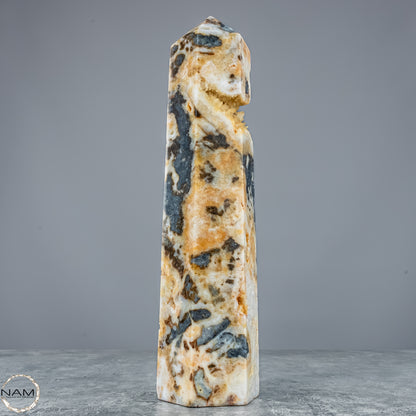 Natürlicher Achat-Kristall Obelisk aus Indonesien, selten - 1214,61g