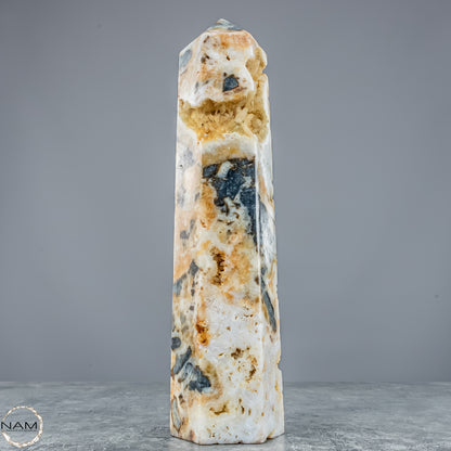 Natürlicher Achat-Kristall Obelisk aus Indonesien, selten - 1214,61g