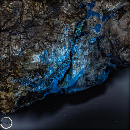 Naturlicher Blau-Roter Bernstein aus Indonesien - 6248,49 g