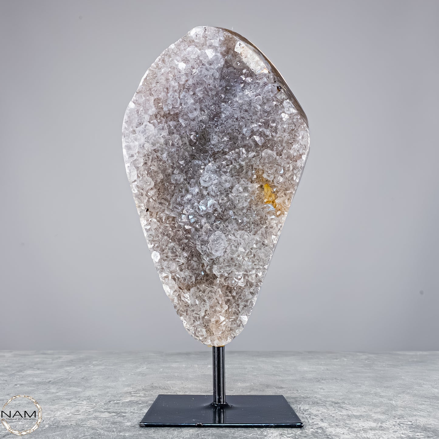 Achat-Druse auf Ständer – Ein Naturjuwel voller Tiefe - 1007,71g