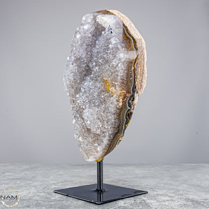 Achat-Druse auf Ständer – Ein Naturjuwel voller Tiefe - 1007,71g