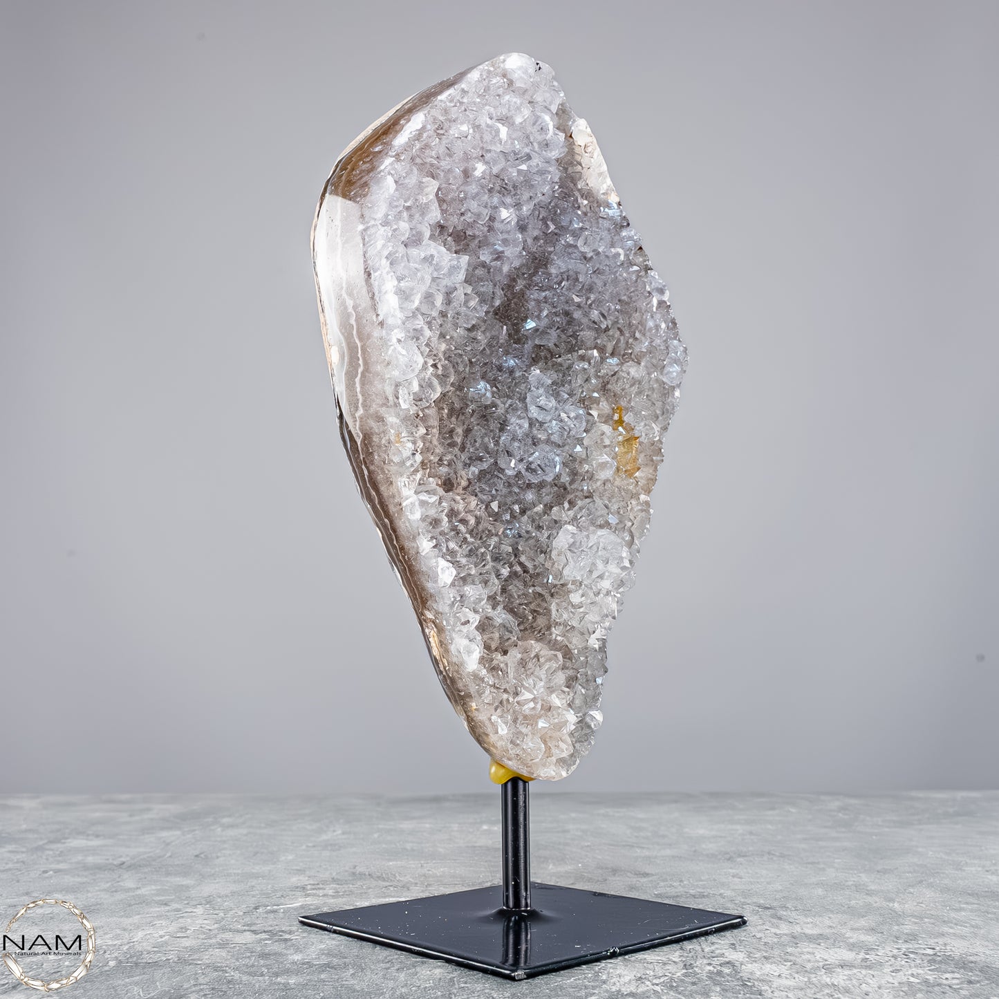 Achat-Druse auf Ständer – Ein Naturjuwel voller Tiefe - 1007,71g