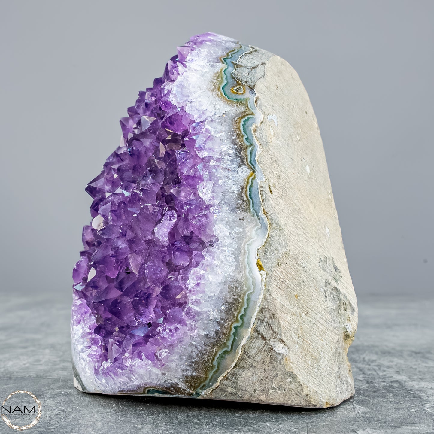 Natürliche Amethyst-Kristall Druse - 758,11g