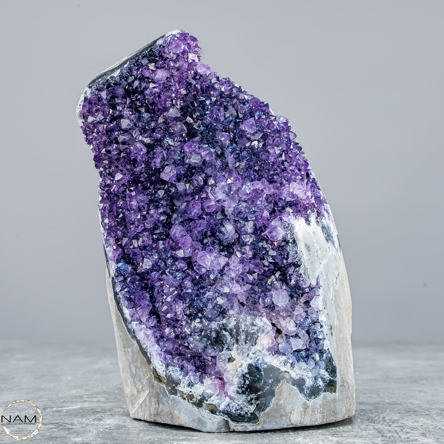 Natürliche Amethyst-Kristall Druse - 531,38g