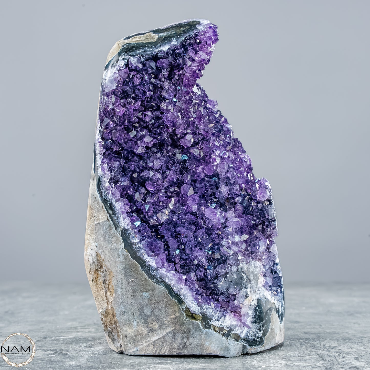 Natürliche Amethyst-Kristall Druse - 531,38g