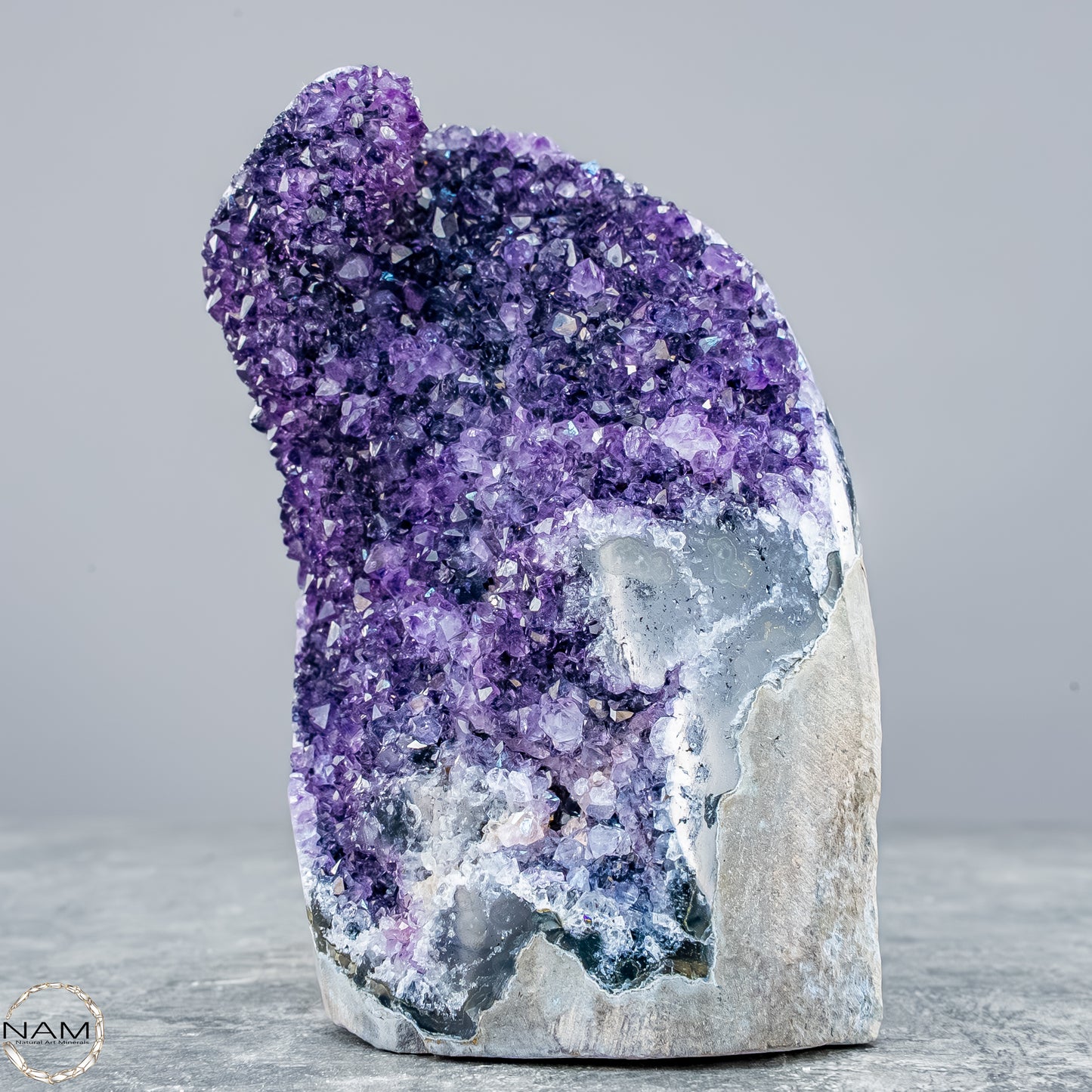 Natürliche Amethyst-Kristall Druse - 531,38g