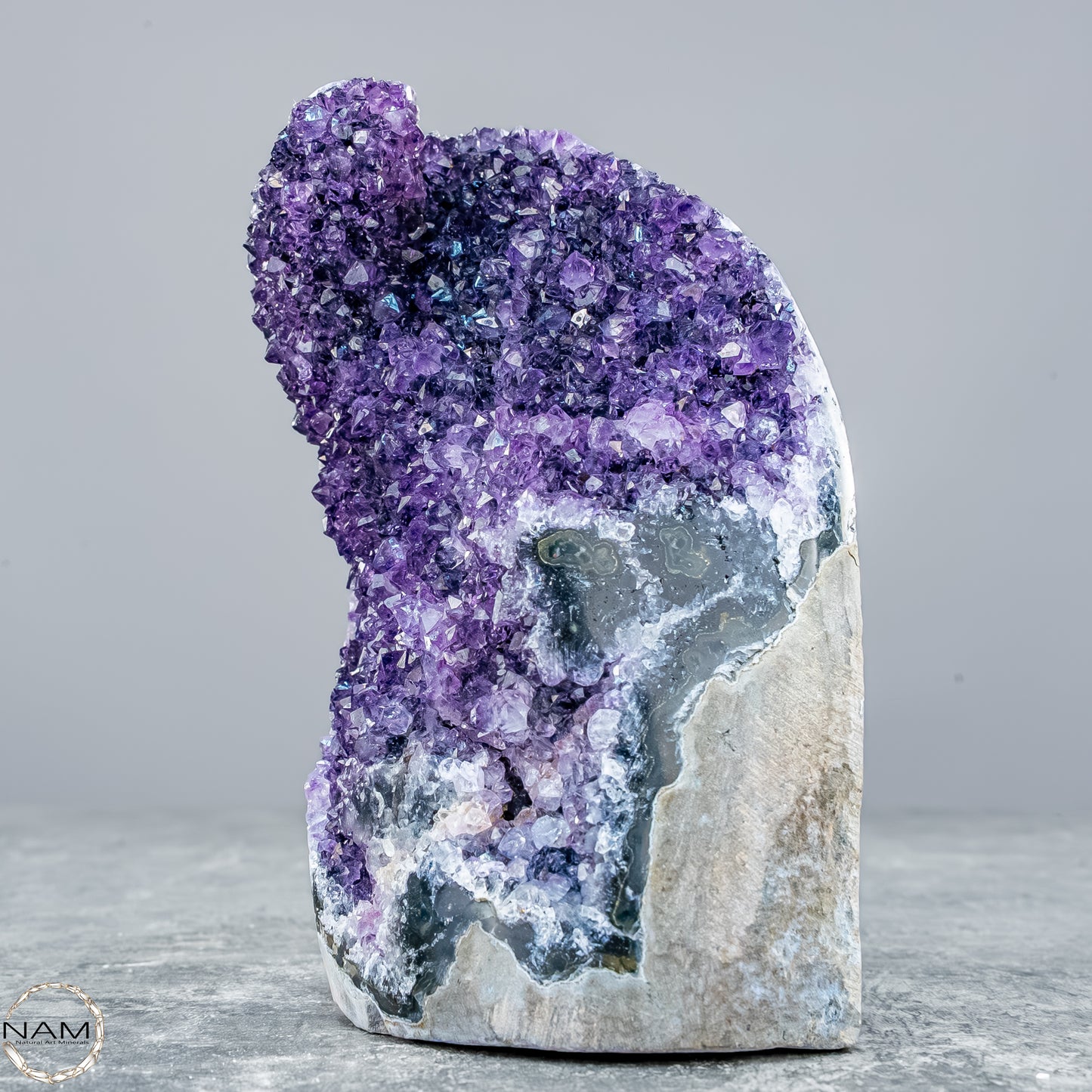 Natürliche Amethyst-Kristall Druse - 531,38g