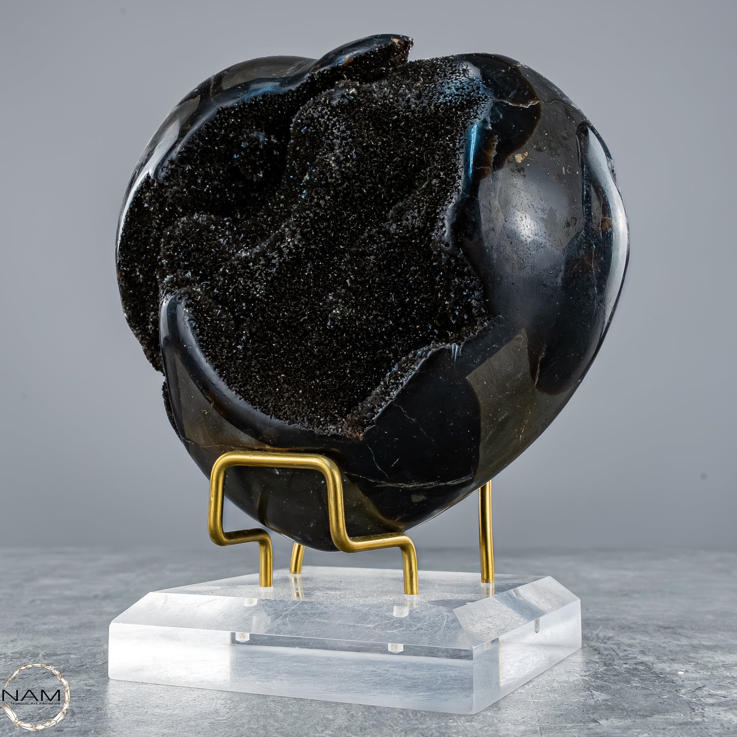 Septarien-Herz – Symbol für Erdverbundenheit und innere Stärke - 1409,38g