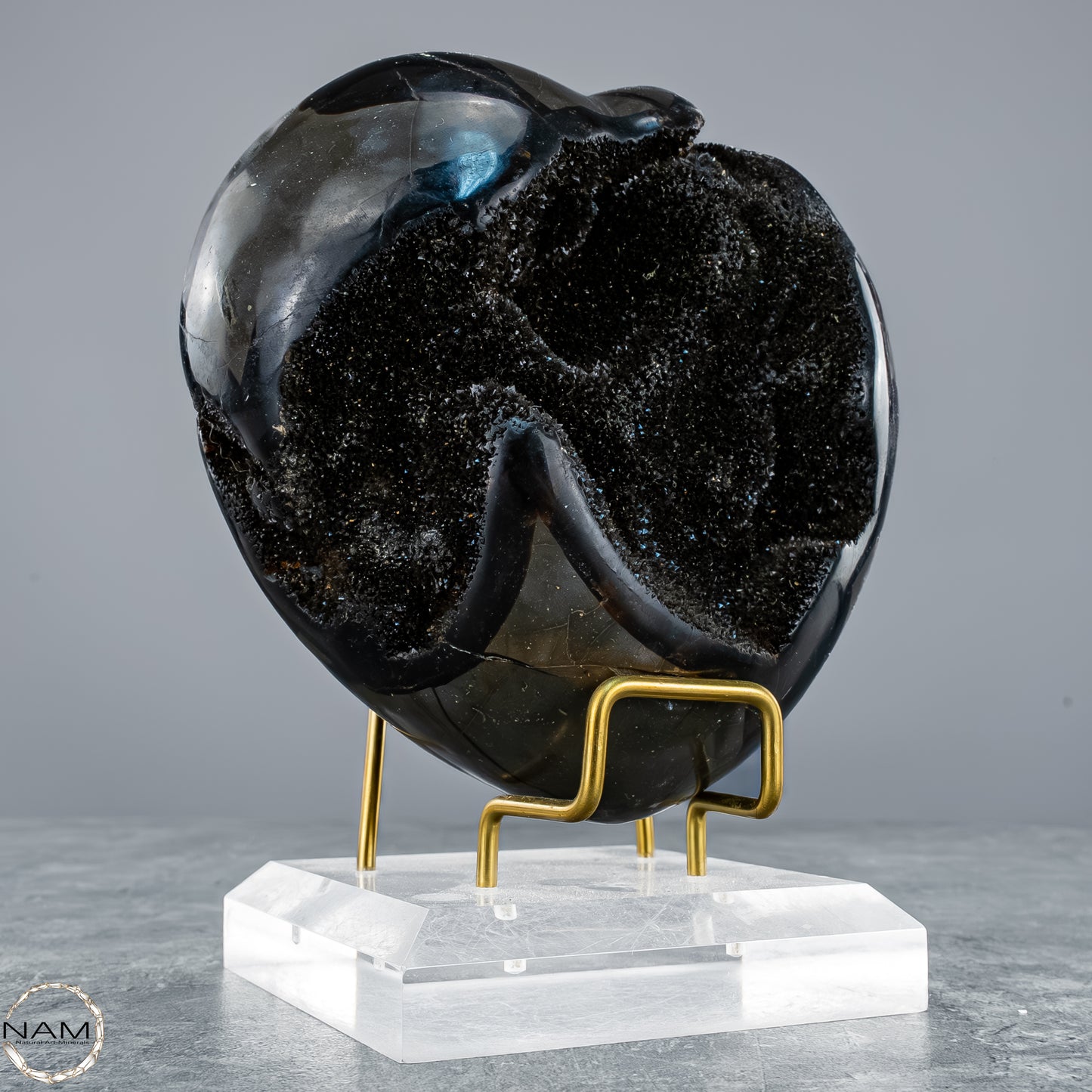 Septarien-Herz – Symbol für Erdverbundenheit und innere Stärke - 1409,38g