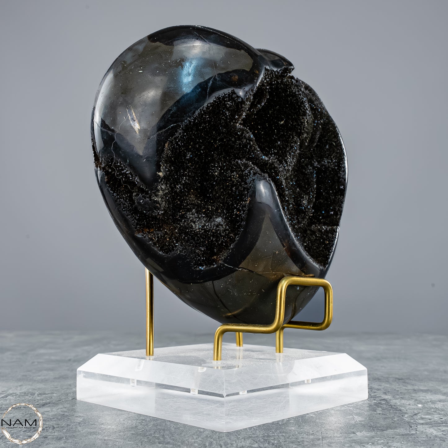 Septarien-Herz – Symbol für Erdverbundenheit und innere Stärke - 1409,38g