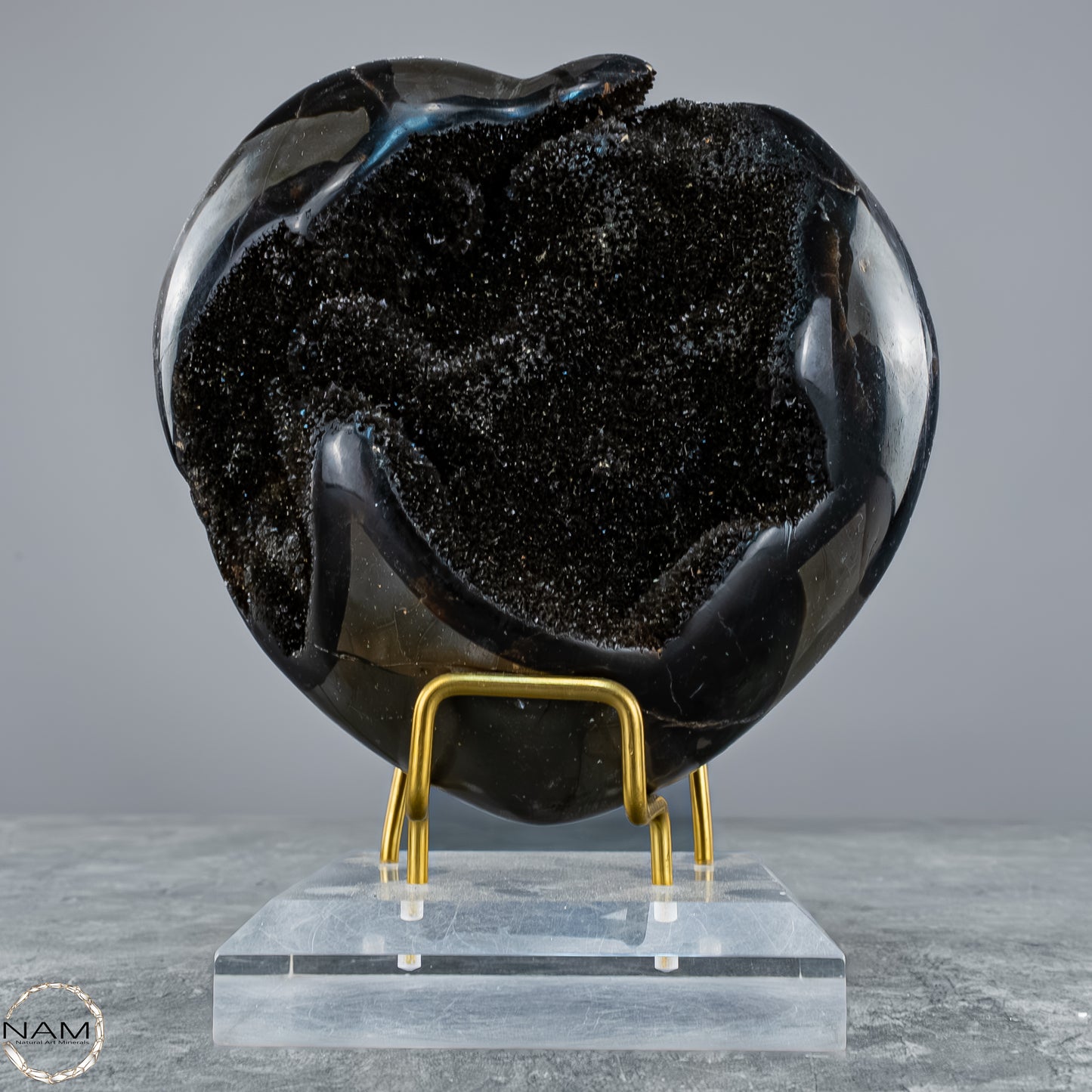 Septarien-Herz – Symbol für Erdverbundenheit und innere Stärke - 1409,38g