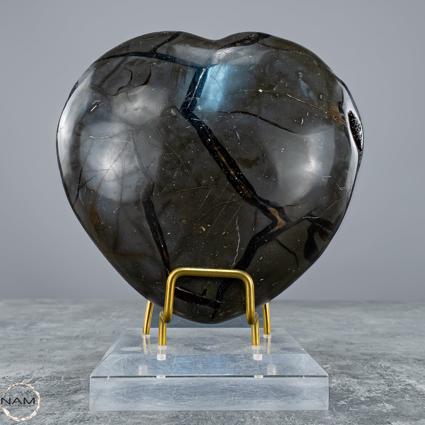 Septarien-Herz – Symbol für Erdverbundenheit und innere Stärke - 1409,38g