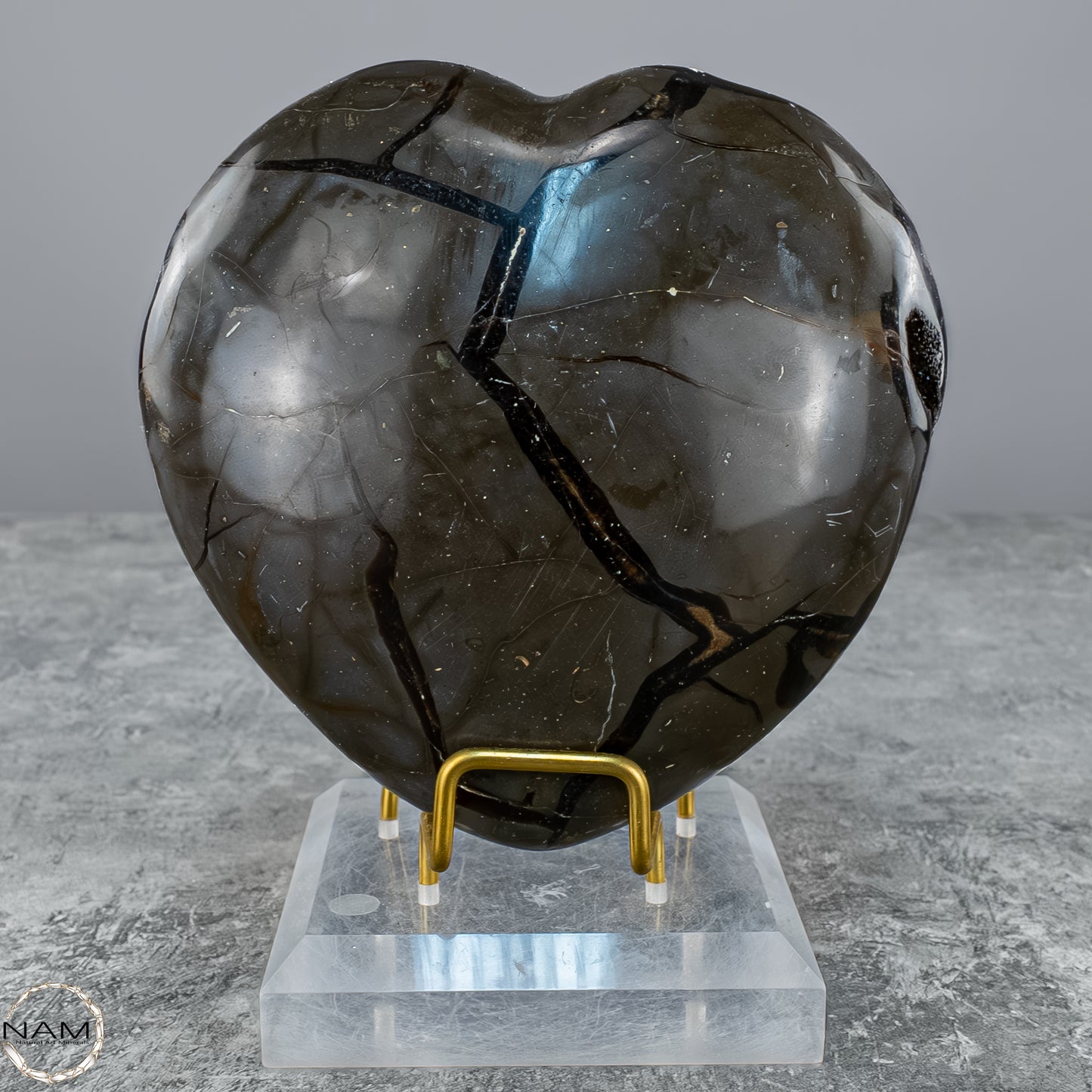 Septarien-Herz – Symbol für Erdverbundenheit und innere Stärke - 1409,38g