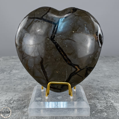 Septarien-Herz – Symbol für Erdverbundenheit und innere Stärke - 1409,38g