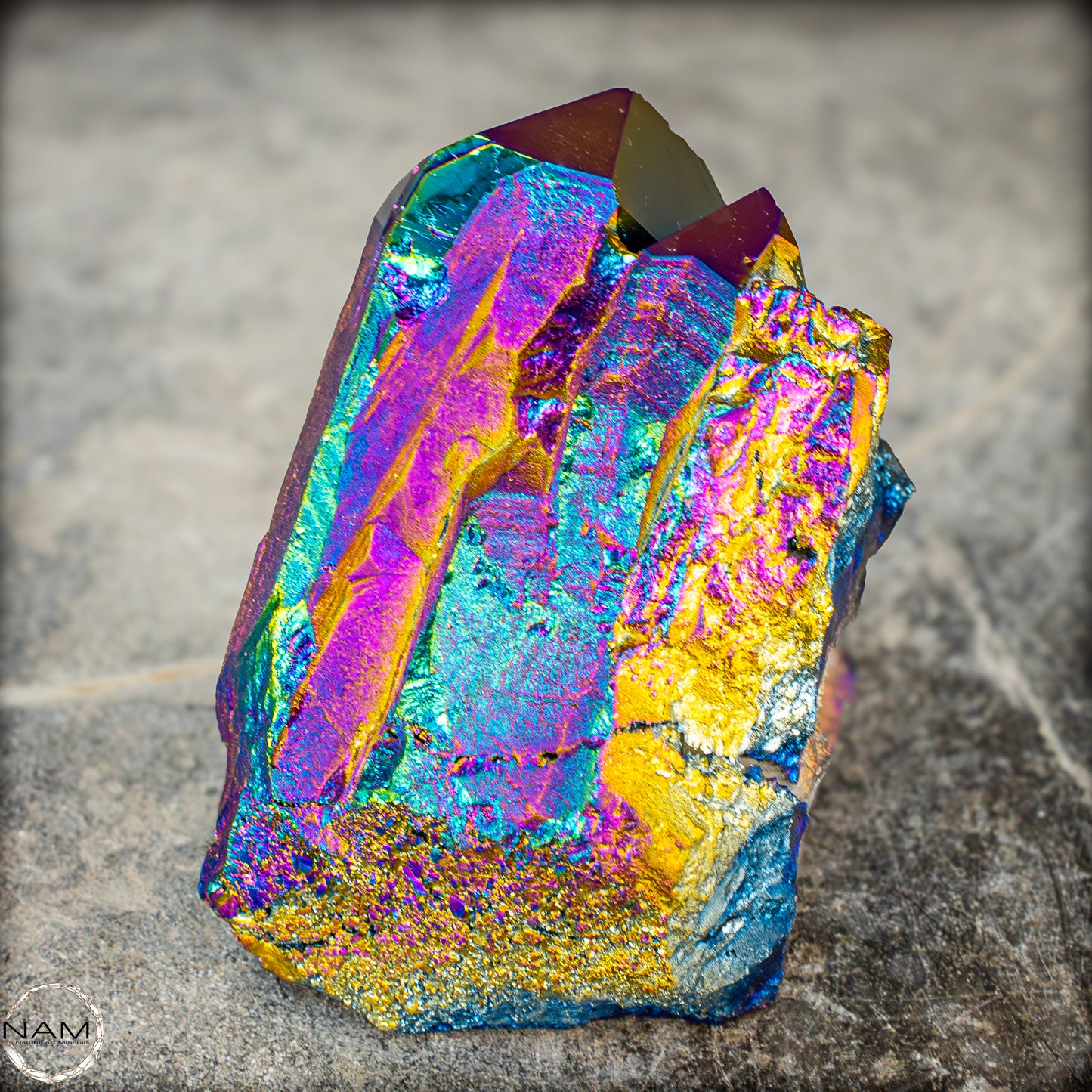Wunderschöner Aura-Amethyst Kristall – 656,75g