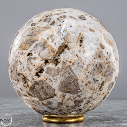 Nadelquarz-Kugel aus Indonesien – Kristalline Harmonie aus der Tiefe der Erde 1589,71g