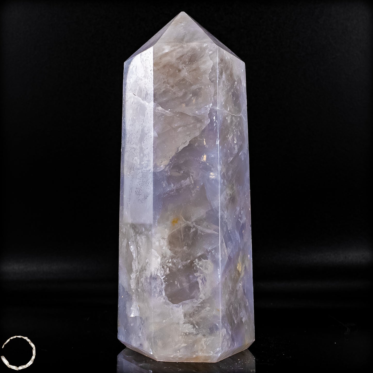 Natürlicher Lila-Lavendel-Rosenquarz Obelisk aus Brasilien - 856,66g