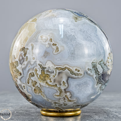 Natürlicher Moos Achat Kristall-Kugel - 1500,88g