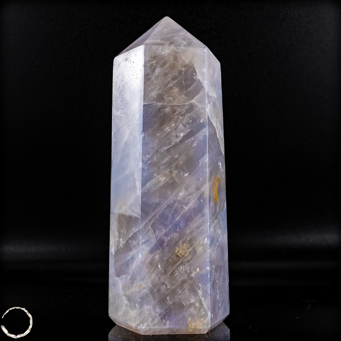 Natürlicher Lila-Lavendel-Rosenquarz Obelisk aus Brasilien - 856,66g