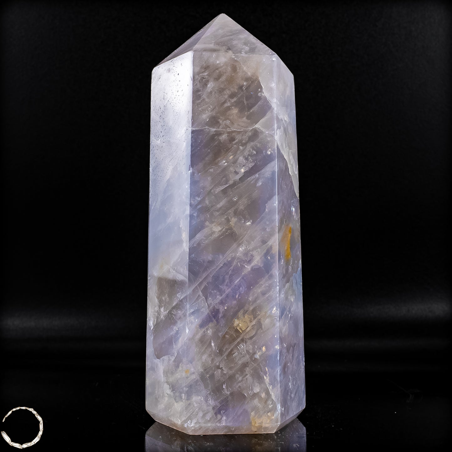 Natürlicher Lila-Lavendel-Rosenquarz Obelisk aus Brasilien - 856,66g