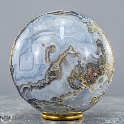 Natürlicher Moos Achat Kristall-Kugel - 1500,88g