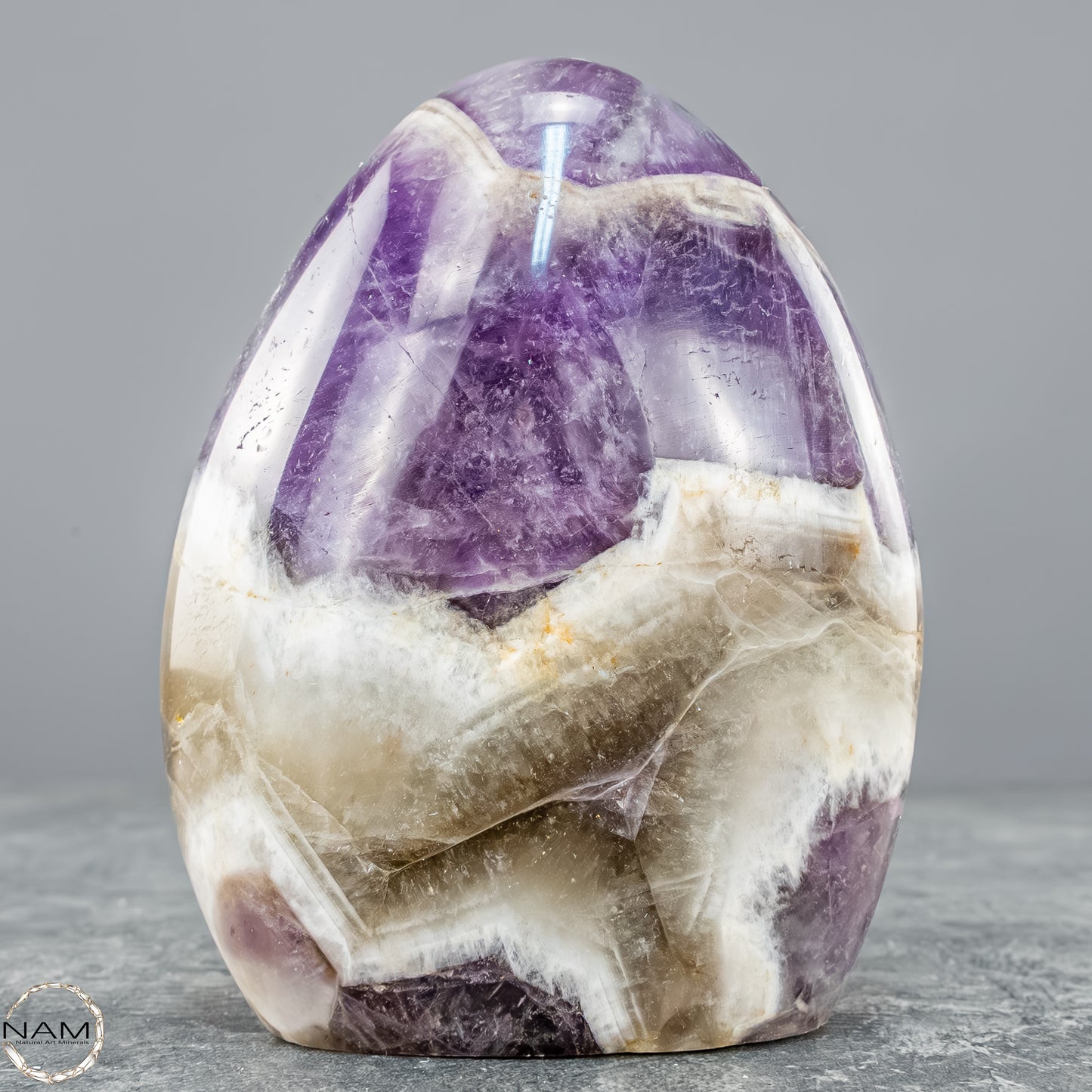 Amethyst Chevron Freiform – Harmonie aus Kraft und Klarheit 558,16g