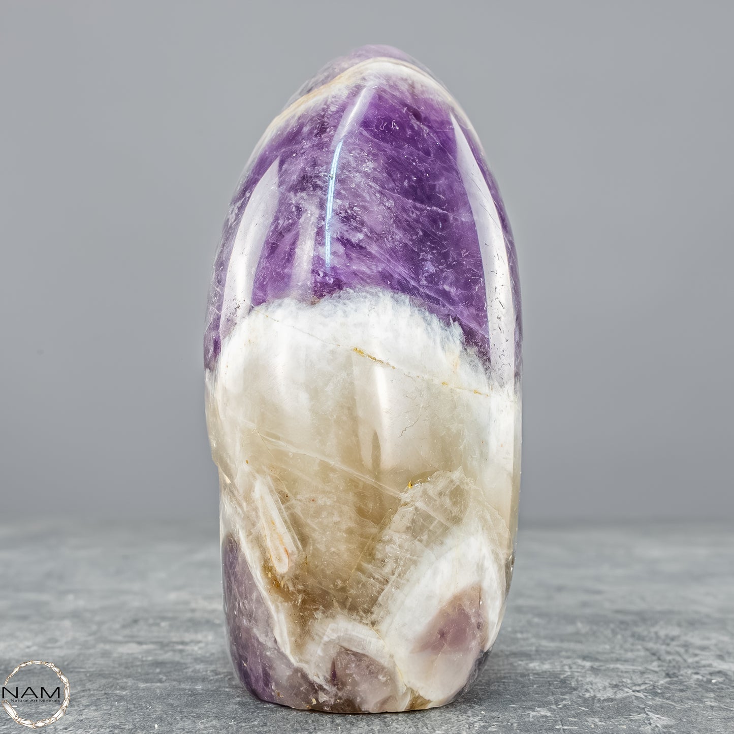 Amethyst Chevron Freiform – Harmonie aus Kraft und Klarheit 558,16g